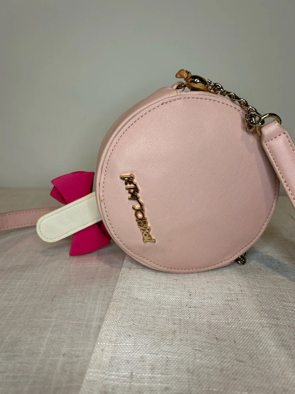 Betsey Johnson Candy Swirl Round Crossbody Bag in Pink & Multi-Color - Picture 2 of 11